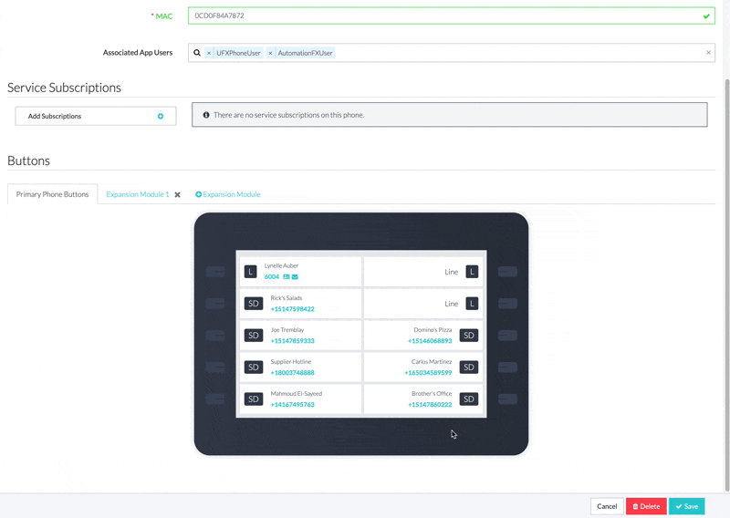 Phone Button Management - Shared Lines