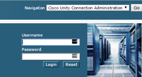 Login to the Cisco Unity Connection Administration page.png