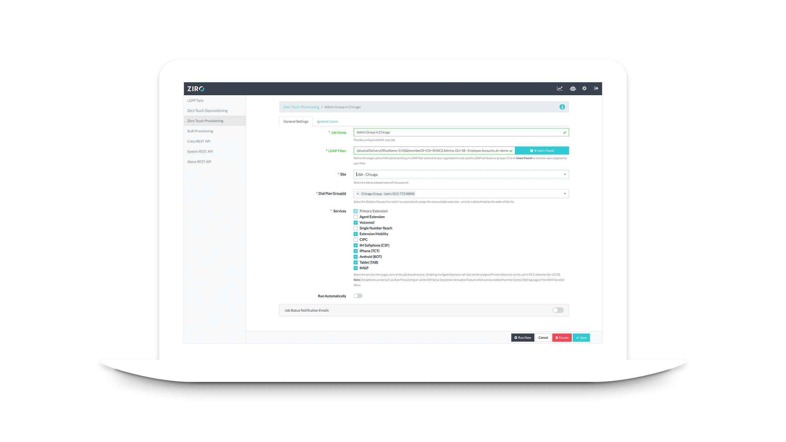 Cisco zero touch provisioning