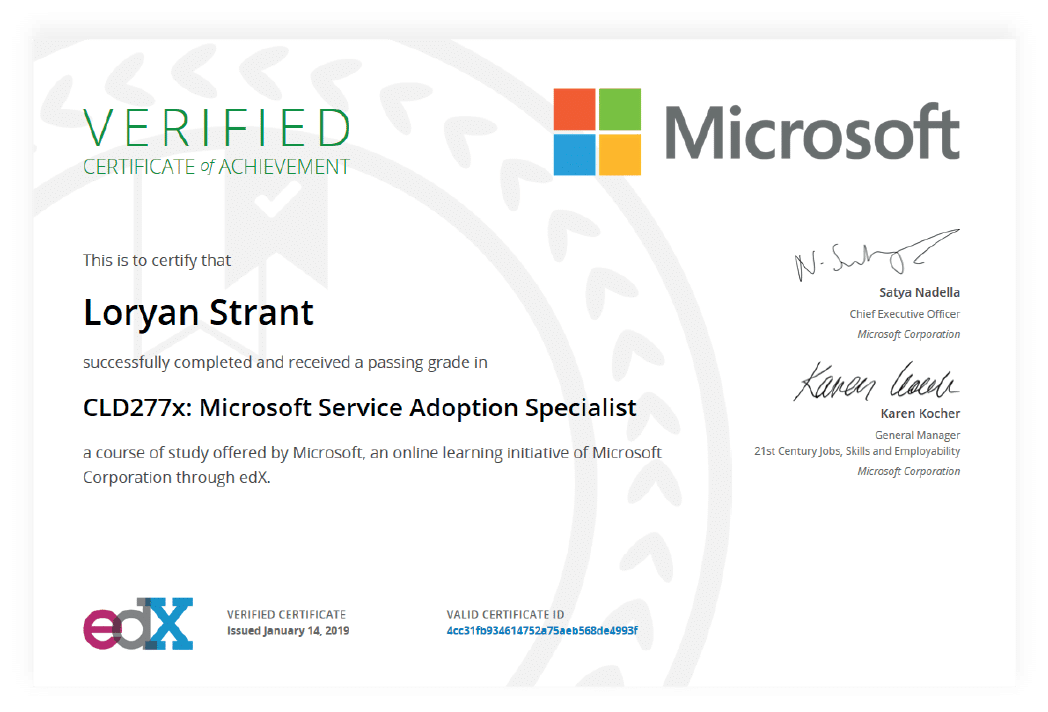 microsoft certification